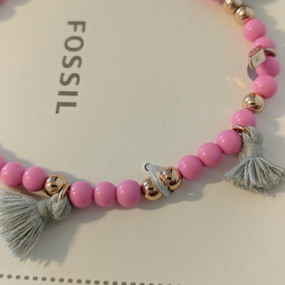 Fossil Stretch Bead/Tassels Bracelet - Picture 3 of 3